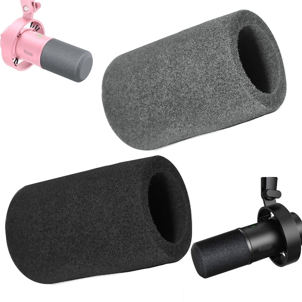 Sound Dampening Foam - ฝาครอบไมโครโฟนแบบฟองน้ำกำมะหยี่ 1 ชิ้น ป้องกันลม ลดเสียงรบกวน