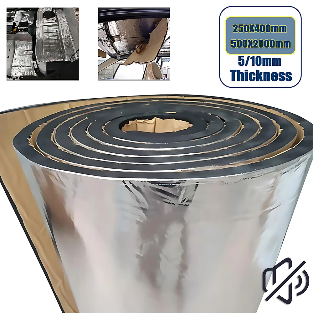 Sound Dampening Foam - 2000*500/250*400 มม.5/10 มม.เสียงรถยนต์ Mat Proofing Deadener