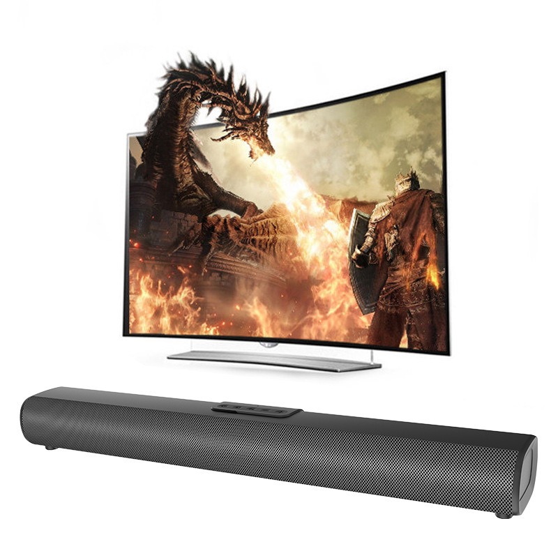 Gaming Speaker 2.1 - ลำโพงซาวด์บาร์ทีวีขนาด 23.8 นิ้ว พร้อมรีโมทคอนโทรลบลูทูธ 5.0 แบบมีสาย