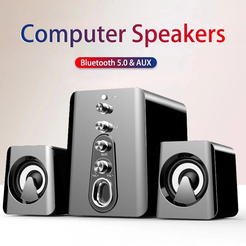 Gaming Speaker 2.1 - ลําโพงคอมพิวเตอร์ระบบโฮมเธียเตอร์ PC Bass ซับวูฟเฟอร์ลําโพงบลูทูธเพลง 4D Surround