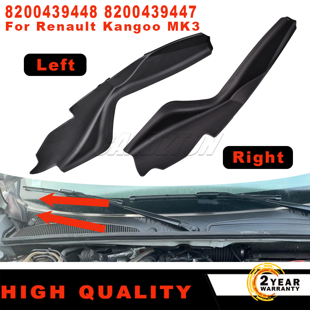 Sound Dampening Foam - ฝาครอบกระจังหน้าด้านล่าง ซ้าย-ขวา 8200439448 8200439447 สำหรับรถยนต์เรโนลต์ คังกู