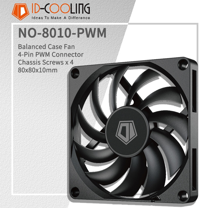 ID-COOLING NO-8010-PWM 80 มม.พ - Esports Gaming Fan บทวิจารณ์และราคา