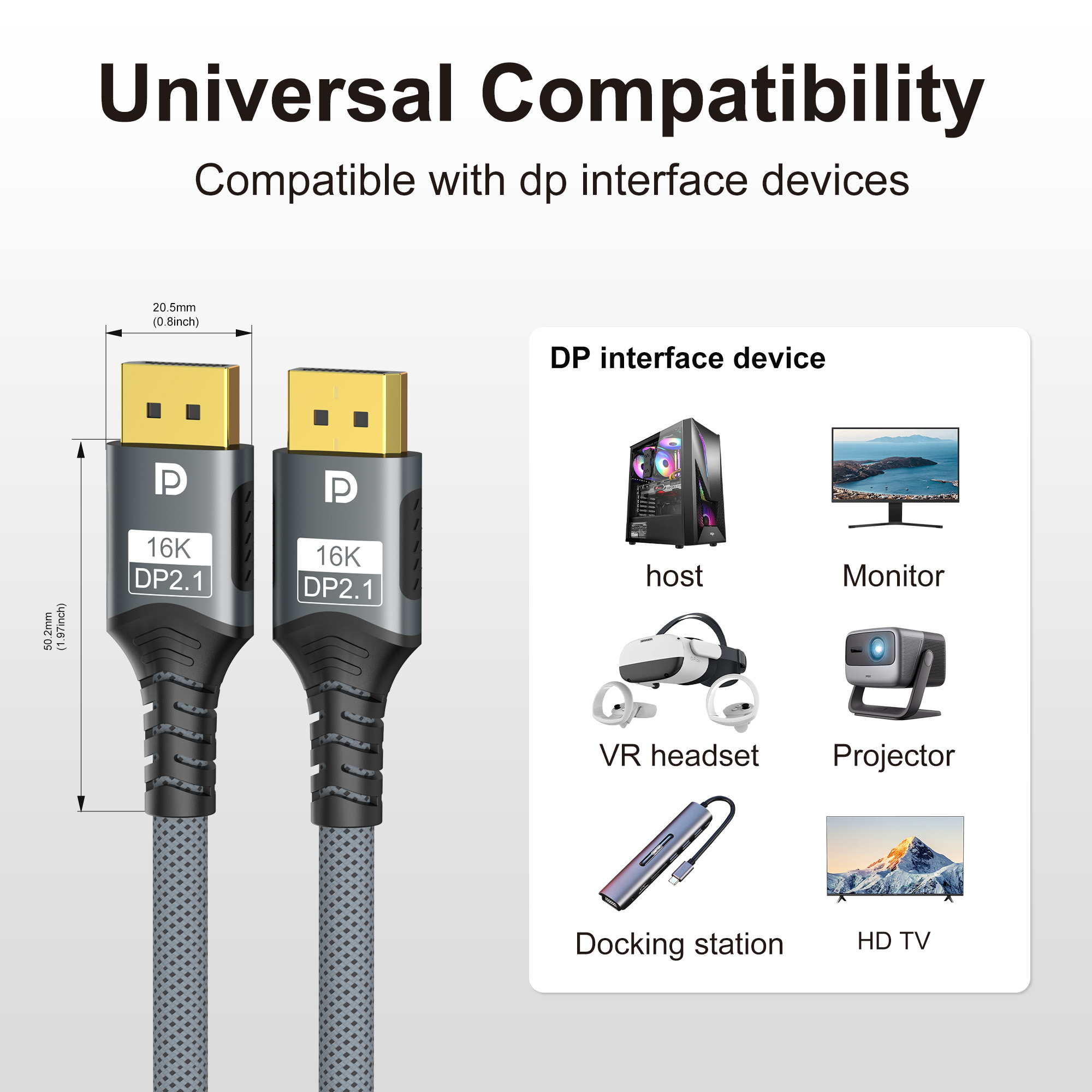 ดิสเพลย์พอร์ต 2.1 16K DP สาย 8 - Gaming Speaker 2.1 บทวิจารณ์และราคา