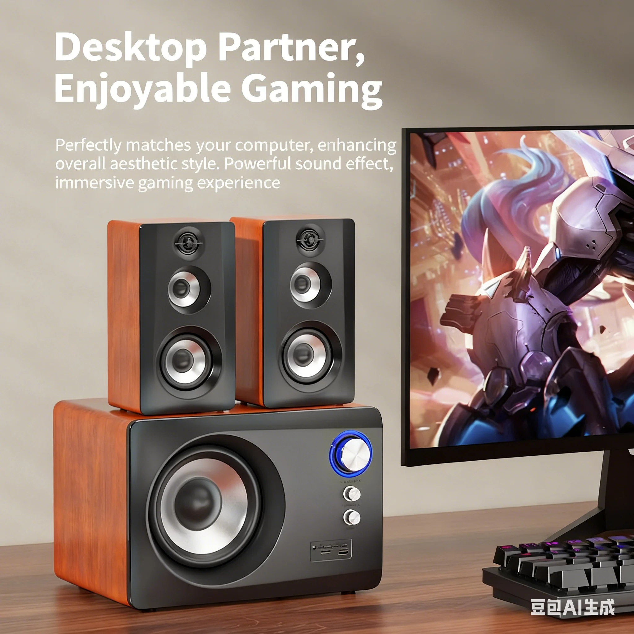 ลำโพงไม้ 2.1 บลูทูธ A-7800 80W - Gaming Speaker 2.1 บทวิจารณ์และราคา