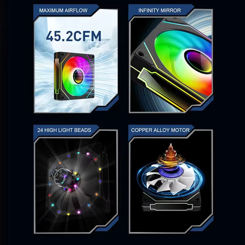 พัดลมเคส PRISM 4 PRO ขนาด 120  - Esports Gaming Fan บทวิจารณ์และราคา