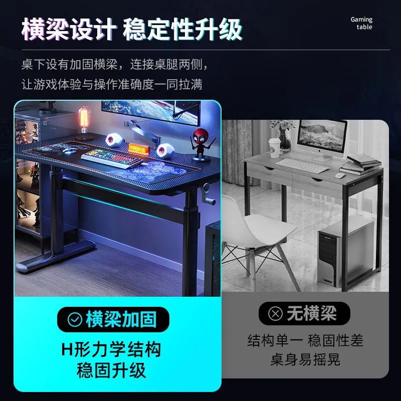 โต๊ะคอมพิวเตอร์ปรับระดับได้ โต - Esports Gaming Live บทวิจารณ์และราคา