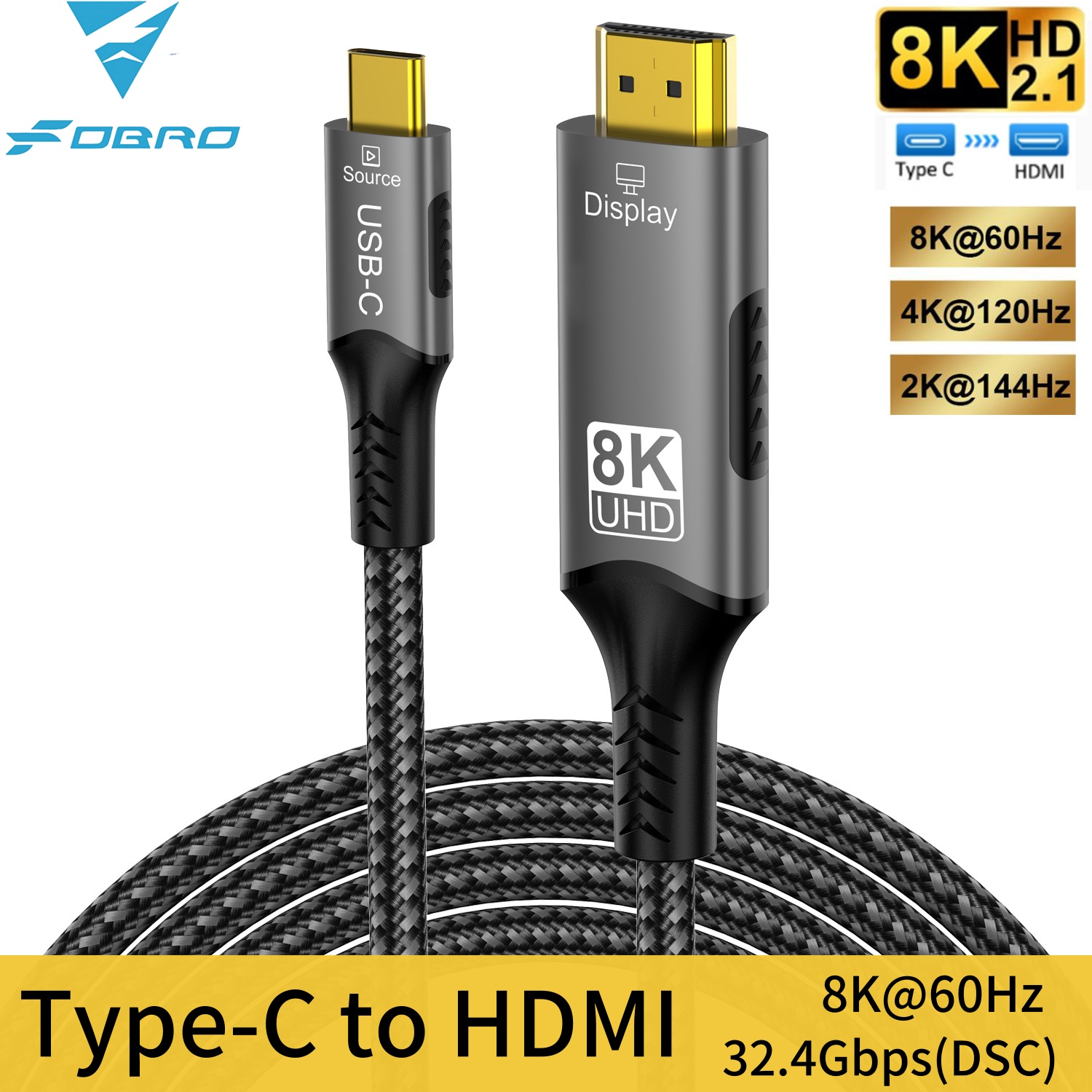 8K ประเภท C ถึง HDMI 2.1 สาย 3 - Gaming Speaker 2.1 บทวิจารณ์และราคา