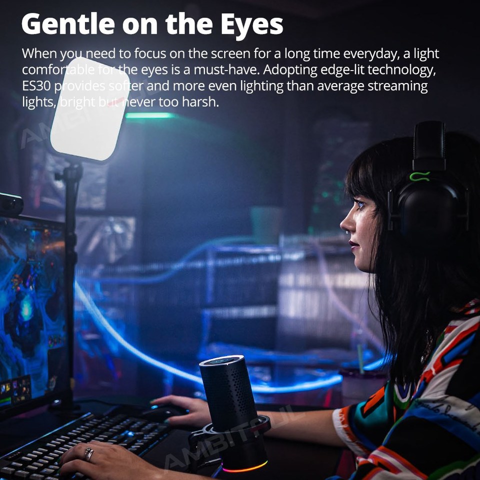 ไฟ LED สำหรับเล่นเกม Godox ES3 - Esports Gaming Live บทวิจารณ์และราคา