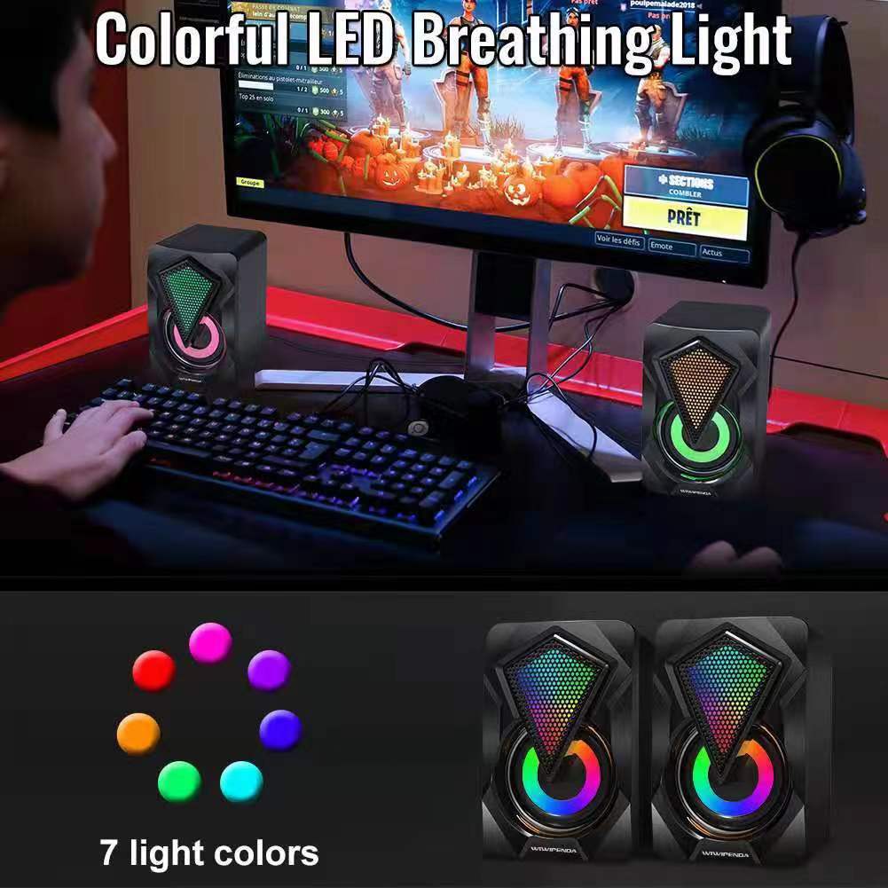 ลำโพงคอมพิวเตอร์พร้อมไฟ RGB ซั - Gaming Speaker 2.1 บทวิจารณ์และราคา