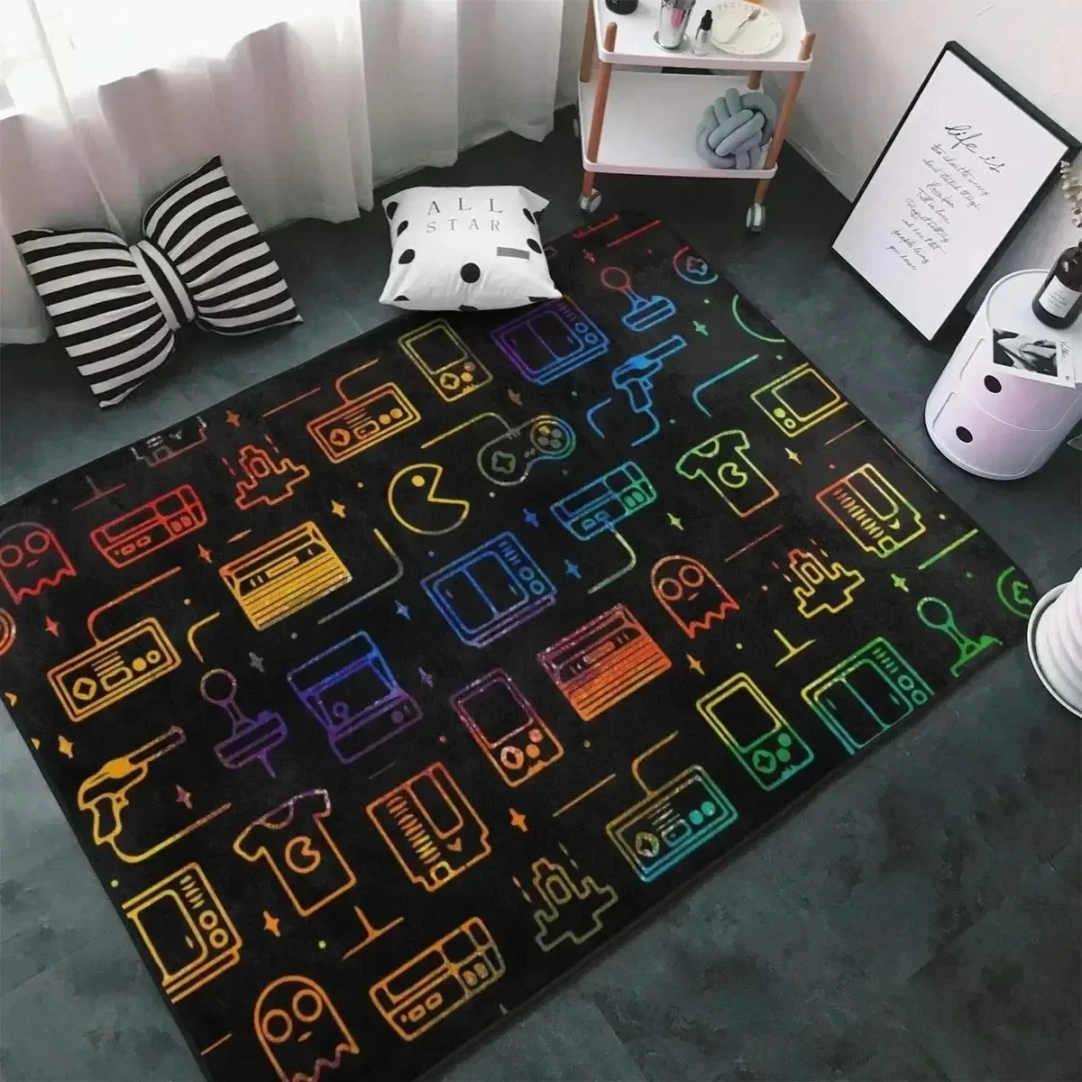 พรมเกมมิ่งอีสปอร์ตสีดำ ลายคอนโ - Esports Gaming Live บทวิจารณ์และราคา
